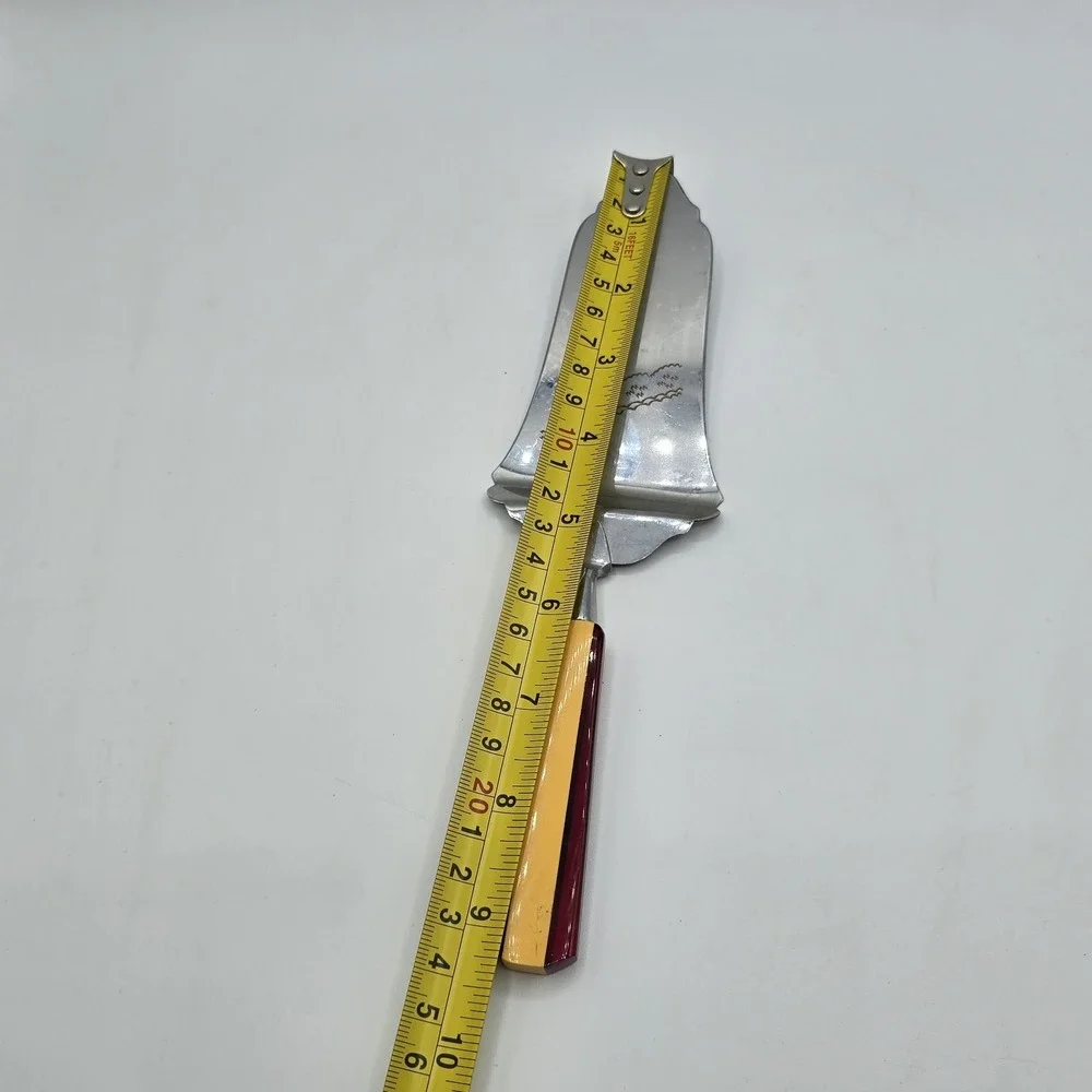 Vintage Red and Yellow Bakelite Handled Cake‎ Pie Server Spatula German Germany
